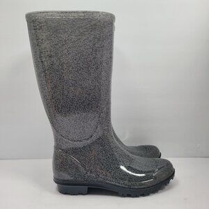 Chinook Women's Black Rubber Rain Boots US Size 7 NWOT